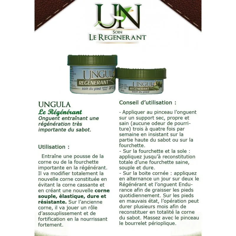Régénérant sabot Ungula