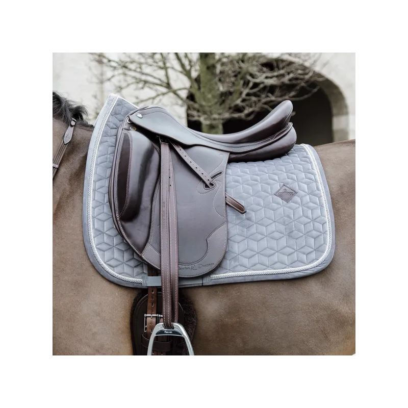TAPIS KENTUCKY BASIC VELVET DRESSAGE GRIS