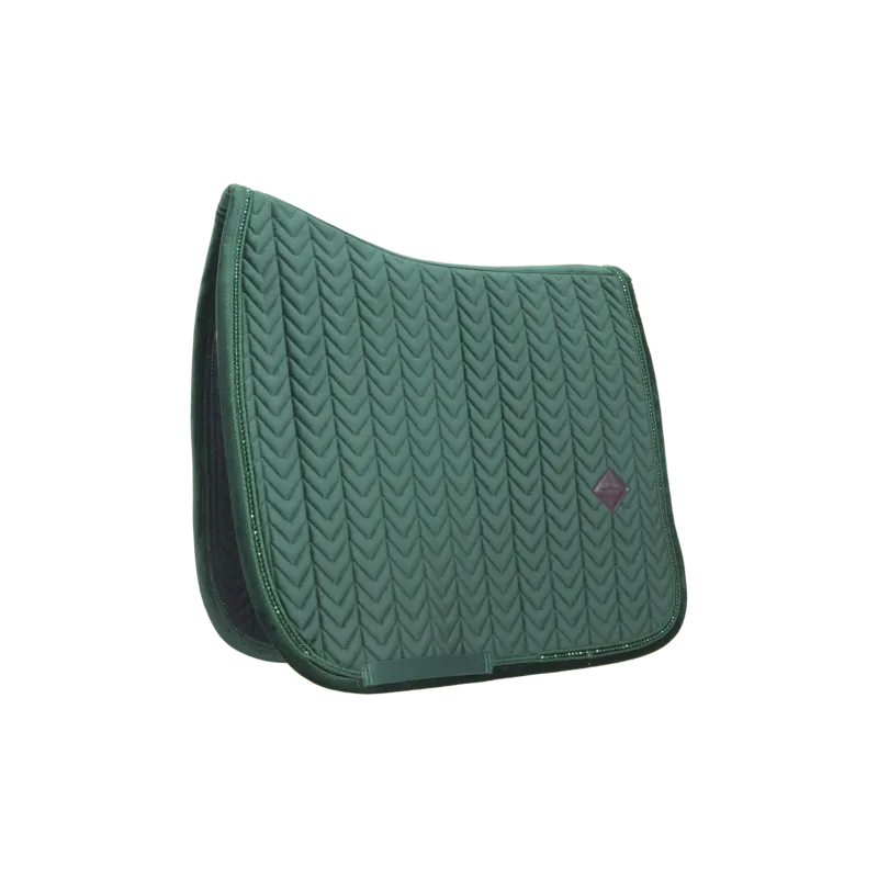Tapis KENTUCKY Velvet Pearls Dressage VERT SAPIN