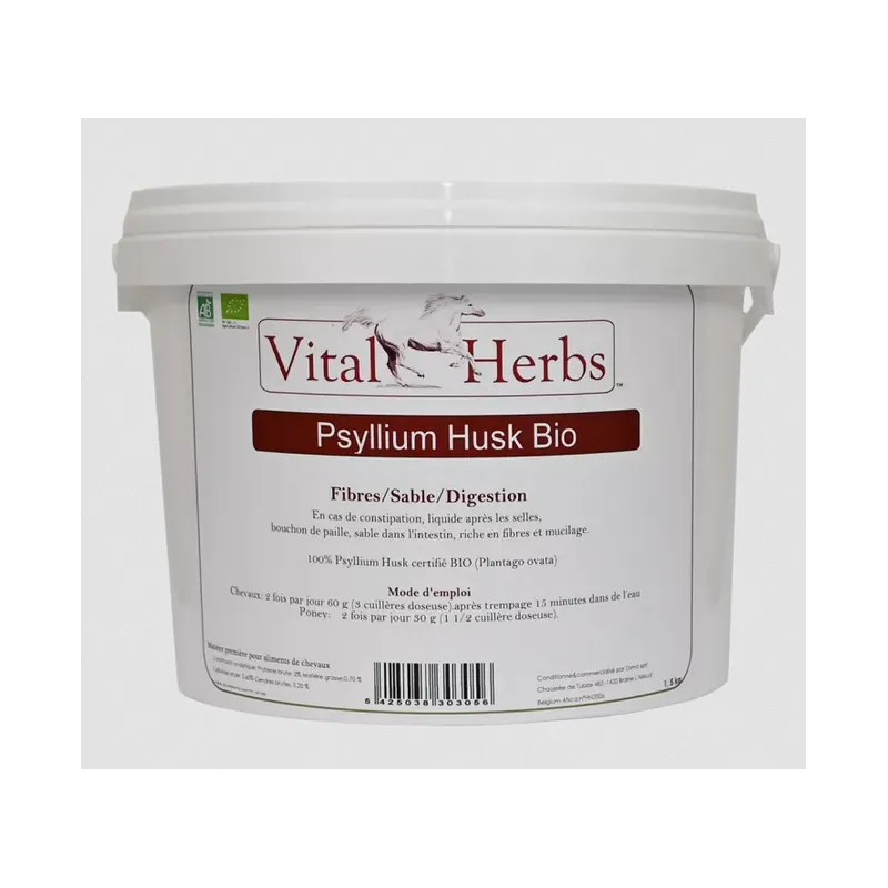 Psyllium Husk Biologique Vital Herbs